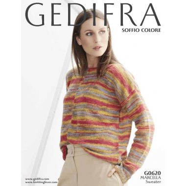 A Gedifra Soffio Pattern - Marcella Sweater G0620 (PDF) - FREE WITH PURCHASES, ONE FREE ITEM PER PURCHASE/PERSON PLEASE.