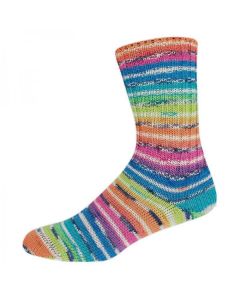 Supersocke 4-ply Sunset Style 346 - New Rainbow (Color #2896) on sale at little knits