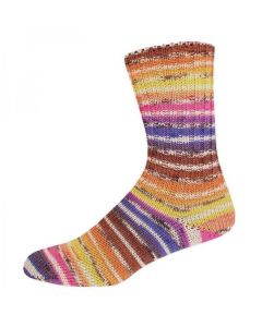 Supersocke 4-ply Sunset Style 346 - Fading Sunset Rainbow (Color #2900) on sale at little knits