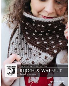 A Juniper Moon Farm Herriot Great Crochet Pattern - Budding Birch & Walnut Cowl (PDF)
