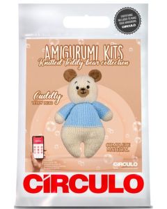 Circulo Knitted Teddy Bear Amigurumi Kit (Color #1) on sale at Little Knits
