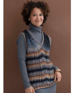 A Noro Silk Garden Pattern Claire Vest - PDF (Also available as Print)