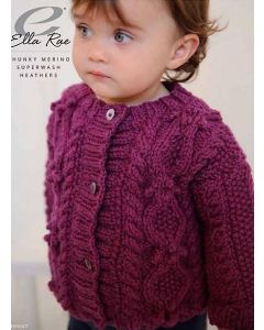zz Carly Cardigan (PDF) - FREE w/ PURCHASES OF 4 SKS OF ELLA RAE CHUNKY MERINO, ONE FREE PATTERN PER PERSON PLEASE
