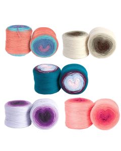 HiKoo Concentric Cotton - Mystery Bag (10 Skeins, 2 of each color) - Colors picked by Little Knits - 70% Off SALE!