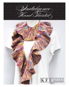 An Indulgence Hand-Painted Pattern - Curly Scarf (PDF)