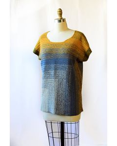 A Hikoo Concentric Cotton Pattern - Mitered Square Tunic - AVAILABLE ON RAVELRY (LINK & DETAILS IN DESCRIPTION)