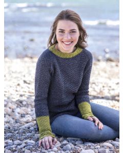 A Berroco Tuscan Tweed Pattern - Esme (PDF File) sweater pullover knitting patern on sale at Little Knits