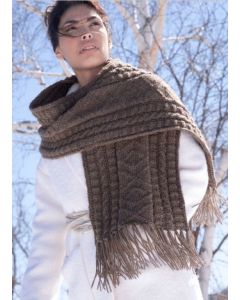 A Berroco Ultra Alpaca Natural Pattern - Florine (PDF File) wrap knitting pattern on sale at Little Knits