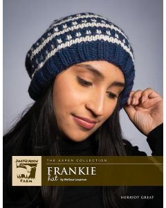 A Juniper Moon Farm Herriot Great Pattern - Frankie Hat - Free with Purchases of 2 Skeins of Herriot Great (Print Pattern) 