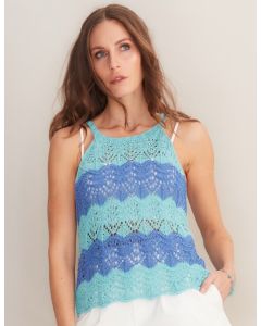 A Gedifra Fior di Seta Knitting Pattern - Gioia Top on sale at Little Knits