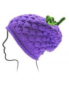 Euro Baby Fruits & Veggies Hat Kits - Grape (Color #02) - with Knitting Pattern
