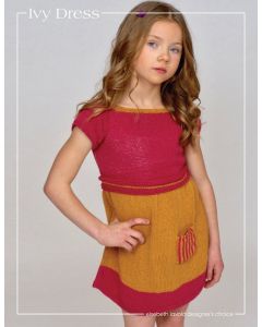 A Elsebeth Lavold Knitting Pattern - Ivy Dress (PDF)  on sale at little knits
