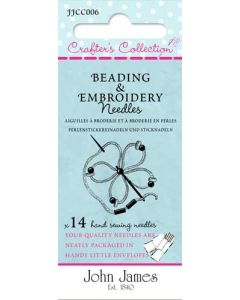 John James Crafter's Collection Beading and Embroidery Needles - 14 Assorted on sale at Little Knits