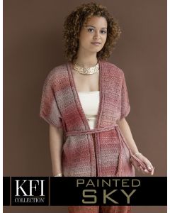 !A Knitting Fever Painted Sky Pattern - Aurora Poncho