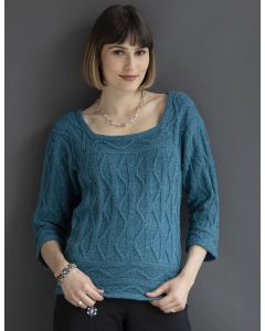 A Elsebeth Lavold Knitting Pattern - Lotte Pullover (PDF) on sale at little knits