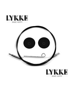 LYKKE Black Swivel Interchangeable Needle Cord - 24 Inch Length (60 cm)