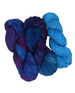  Malabrigo Dos Tierras One of a Kind Bag - Blue Violets (3 Skein Bag)