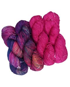 Malabrigo Dos Tierras One of a Kind Bag - Hot Pink Swirl (4 Skein Bag)