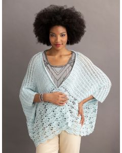 A Elsebeth Lavold Crochet Pattern - Margaux Poncho on sale at Little Knits