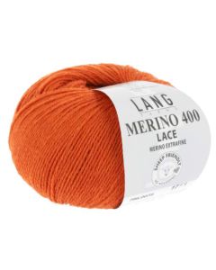Lang Merino 400 Lace - Tangerine (Color #59)