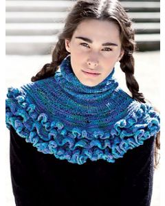 A Nuble Pattern - Ruffled Ribbed Cowl (PDF) - FREE WITH ORDERS OF 6 SKEINS OF NUBLE (ONE FREE PATTERN PER ORDER)