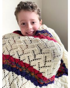 A Berroco Talara Pattern - Enoki Shawl - Free knitting pattern at Little Knits.  Free shawl pattern at Little Knits