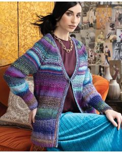  A Noro Tsubame Pattern - Raglan Cardigan knitting pattern on sale at Little Knits