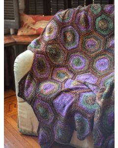 Berroco Sesame Free Knitting Pattern - Sea Star Throw available at Little Knits