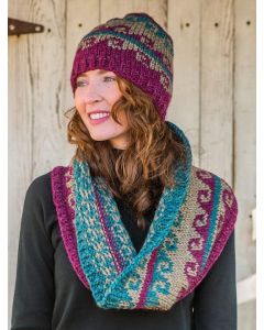Sheridan hat and cowl knitting pattern sale at Little Knits