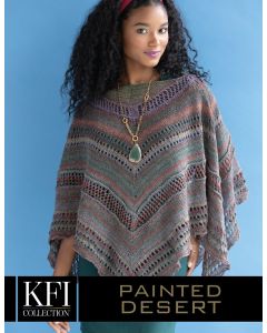 A Knitting Fever Painted Desert Pattern - Sonora Poncho (PDF)
