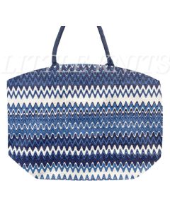 Large Patterned Tote Bag - Do the Wave
