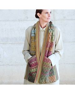 A Varanasi Crochet Scarf with Pockets - PDF Pattern - FREE WITH PURCHASES OF WITH $50 -  ONE FREE GIFT PER ORDER 