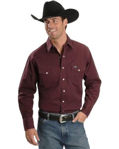 NEW WITH TAGS, Wrangler Men's Cowboy Cut Western Snap Work Shirt - PROCEEDS GO TO CHARITY
